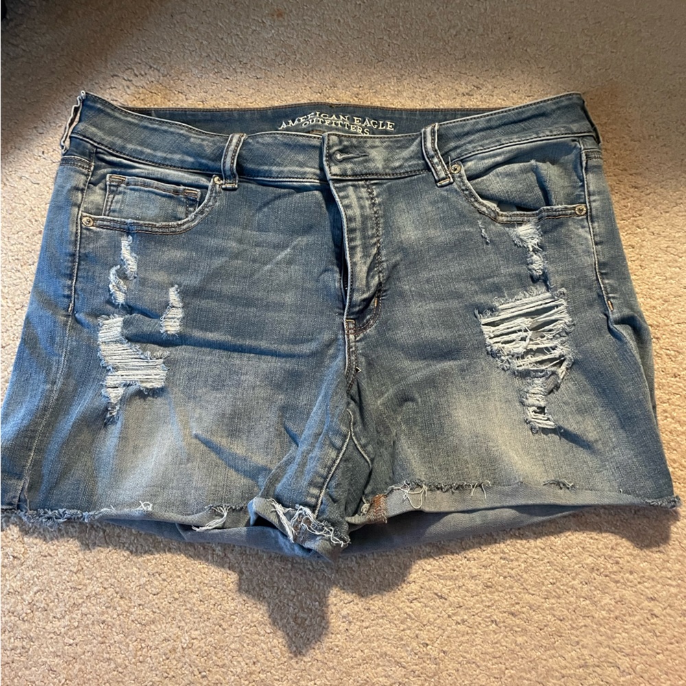 AE Super Super Stretch Jean Shorts
